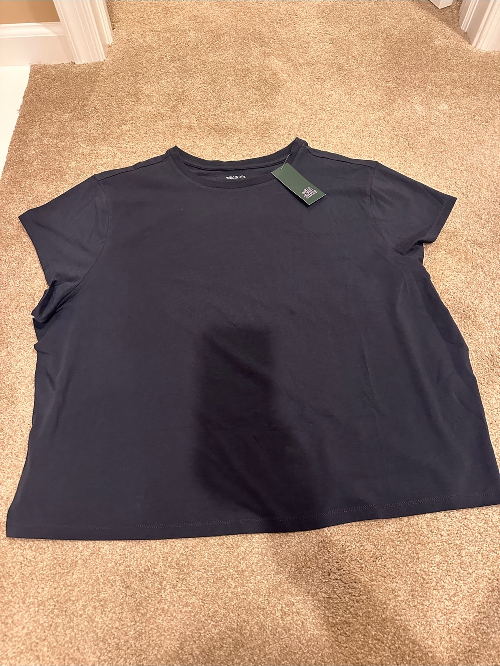wild fable Navy Short-Sleeve Muscle Tee
